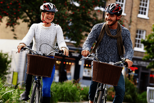 Zwei Radfahrer