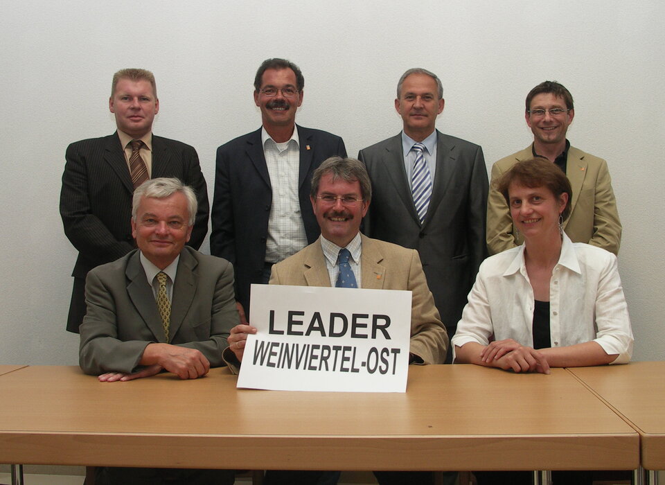 Gründungsfoto der LEADER REgion Weinviertel Ost 2007