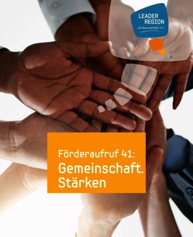 Sujet 41 Fördercall Gemeinschaft.Stärken Hände