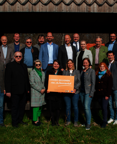 Gruppenfoto des Treffens zum Abschluss der Förderperiode_LEADER