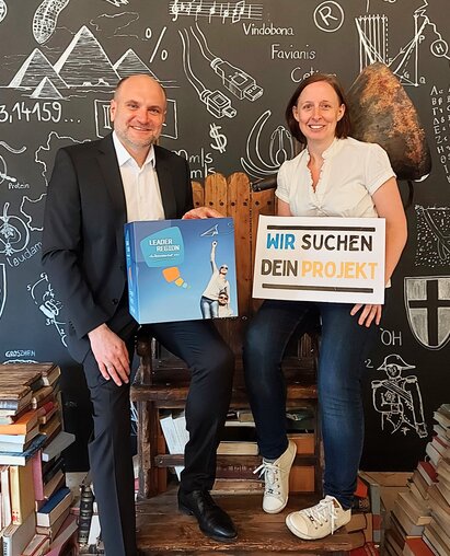 Obmann Frank und Geschäftsführerin Filipp