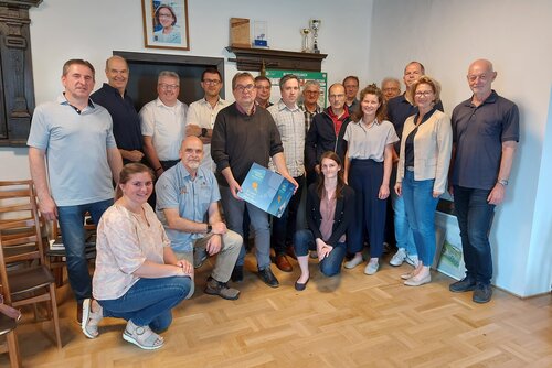 Gruppenfoto Fachvortrag Schutzzone Kellergasse