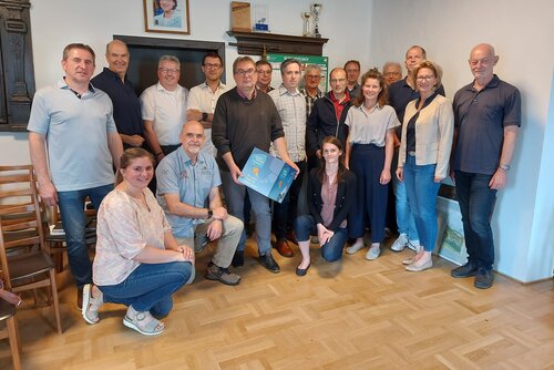 Gruppenfoto Fachvortrag Schutzzone Kellergasse