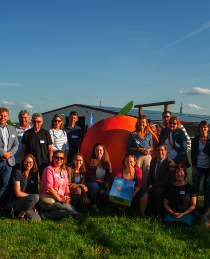 Gruppenfoto der gesamten PAG im Erlebnisbetrieb Schreiber