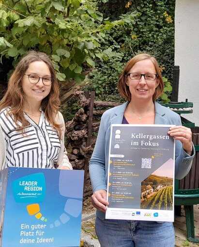 Pressefoto Kellergassen im Fokus Caroline Fribert und Christine Filipp