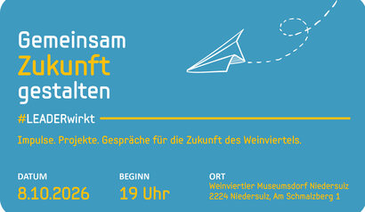 JPG der Einladung zur Veranstaltung "Gemeinsam Zukunft gestalten" am 8.10.2026