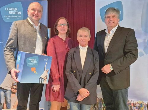 Gruppenbild der 4 Referenten des AGWR-Workshops für die Gemeinden.