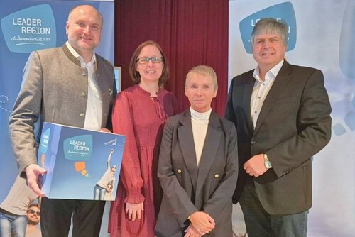 Gruppenbild der 4 Referenten des AGWR-Workshops für die Gemeinden.