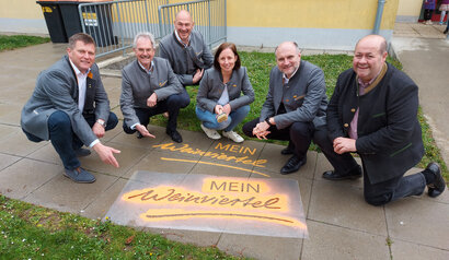 Foto vom Weinvierteltag 2024, mit Weinviertel Schriftzug